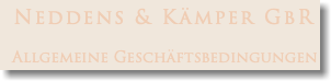 Neddens & Kämper GbR Allgemeine Geschäftsbedingungen